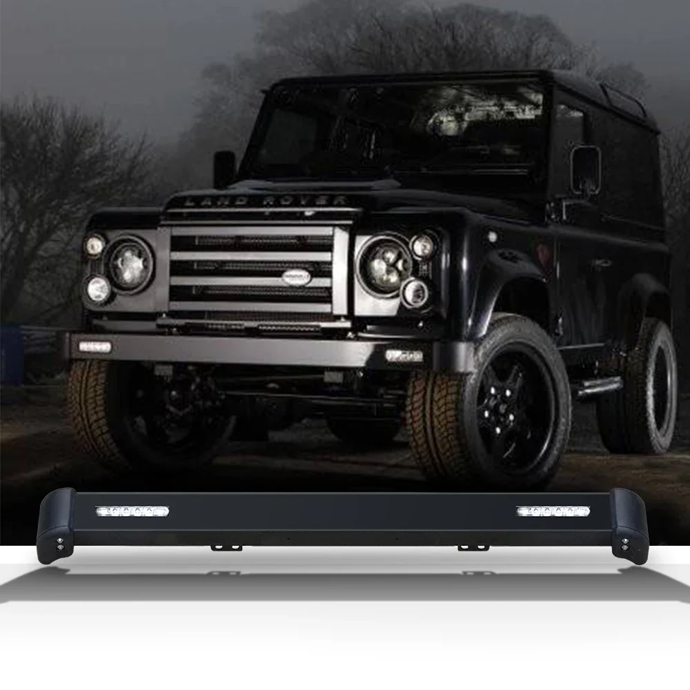 

4x4 Accessories Front Bumper with led lights for Land rover Defender 90 110 bull bar Accessories Original Type Bumper