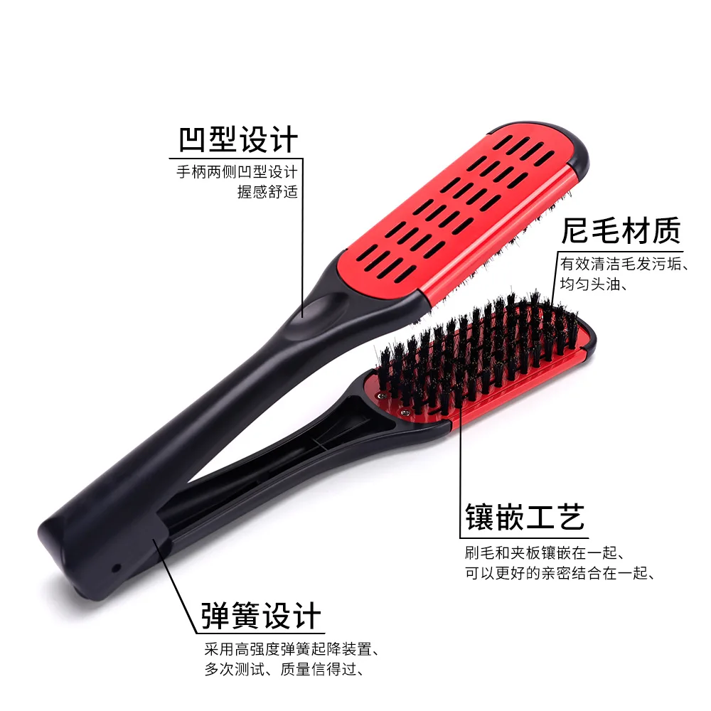 

V-образная расческа-зажим для укладки волос – универсальный инструмент для стайлинга, в стиле «свиной гривы», незаменимый в салонах красоты