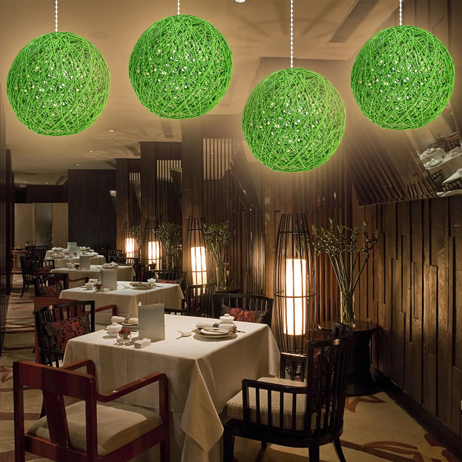 Round Paper Ball Lamp Shade Sturdy Dustproof Decorative Ceiling Light Cover Elegant Table Lamp Cover for Bedroom Living Room