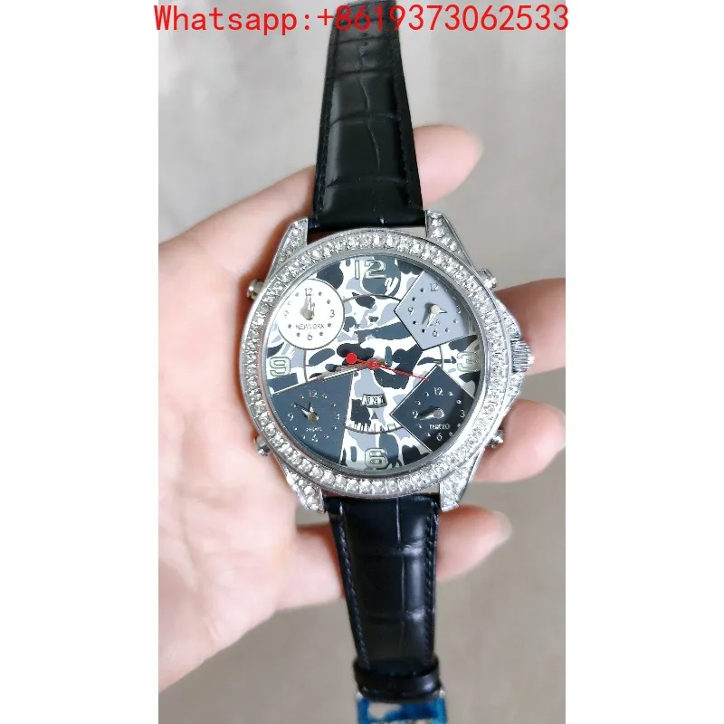 Customized New Fashion Trend High-end Rhinestone Gypsy Plate Quartz Boys and Girls Belt Watch