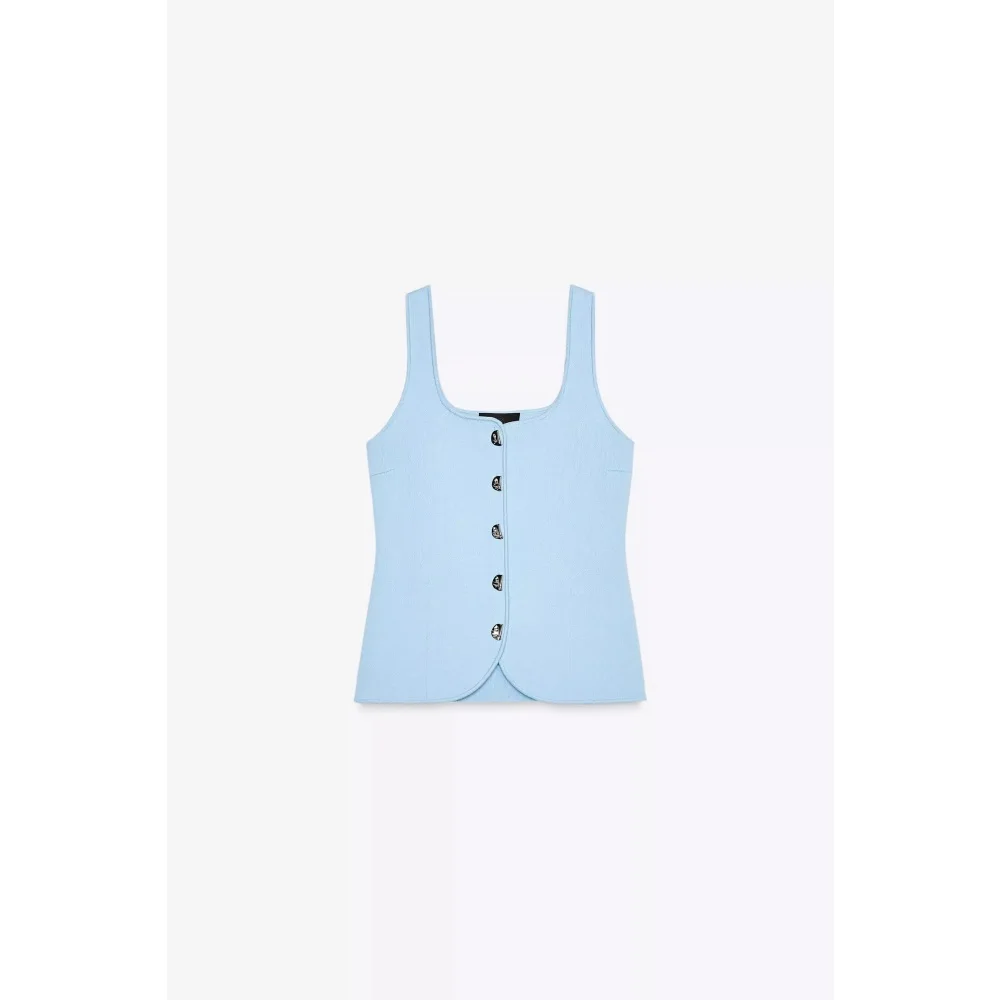 

Summer New Yellow Simple Cleanfit oulder Strap Top Women's Regular Length A-Line Sve Pure Color Polyester Fiber Blouse