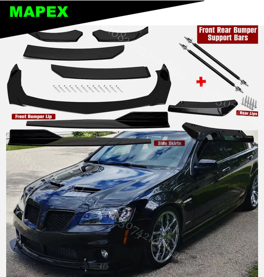 

For Pontiac G4 G5 G6 Front Rear Bumper Lip Spoiler Splitter Body/ Kit Side Skirt
