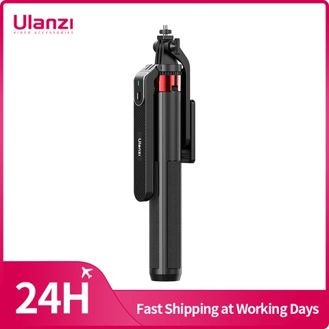 Ulanzi MA09 Smartphone Tripé Bluetooth Selfie Stick Tripé de mesa para iPhone 12 13 14 GoPro Cartão Câmera Transmissão ao vivo de vídeo
