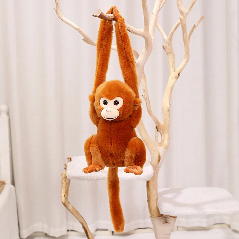 

Long Arm Monkey Plush Golden Monkey Plush Toy Soft Stuffed Doll Long-armed Monkey Plushies Baby Sleeping Soothing for Boys