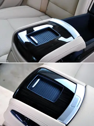 자동차 뒷좌석 박스 물컵 거치대 롤링 커튼 커버 팔걸이 음료 거치대 패널, BMW 7 시리즈 F01 F02 F03 F04 2009-2015