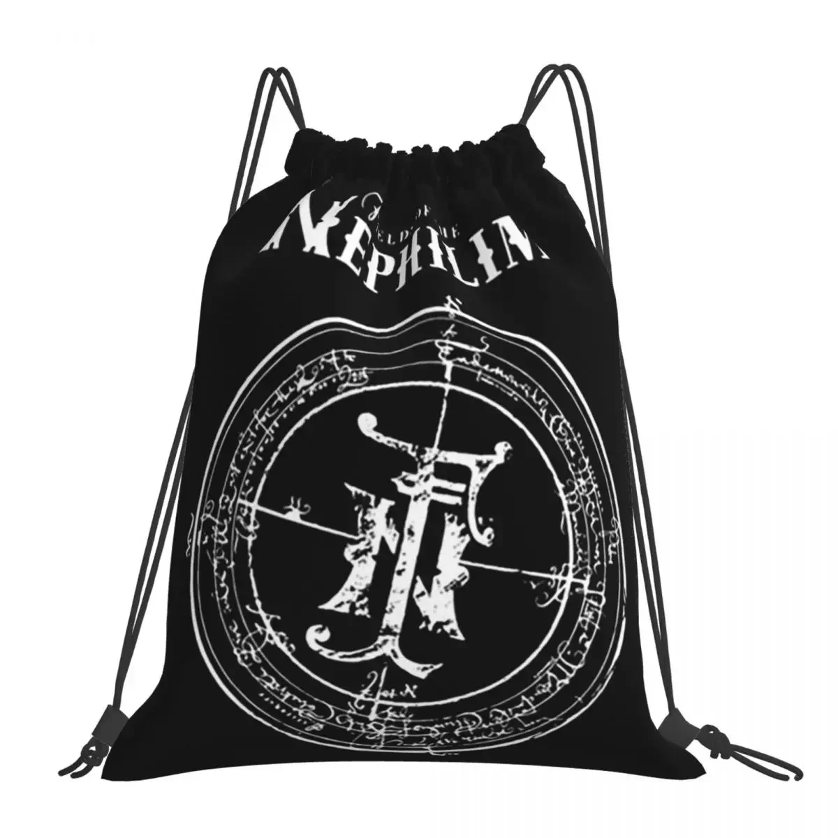 

Fields Of The Nephilim Backpacks Casual Portable Drawstring Bags Drawstring Bundle Pocket Storage Bag BookBag Travel Students