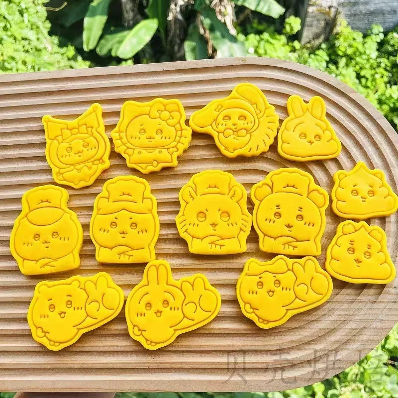 Kawaii Usagi Cartoon 3d Stereo Pressing Biscuits Manual Diy Cookie Chocolate Mold Kitchen Baking Tool Party Girls Birthday Gift