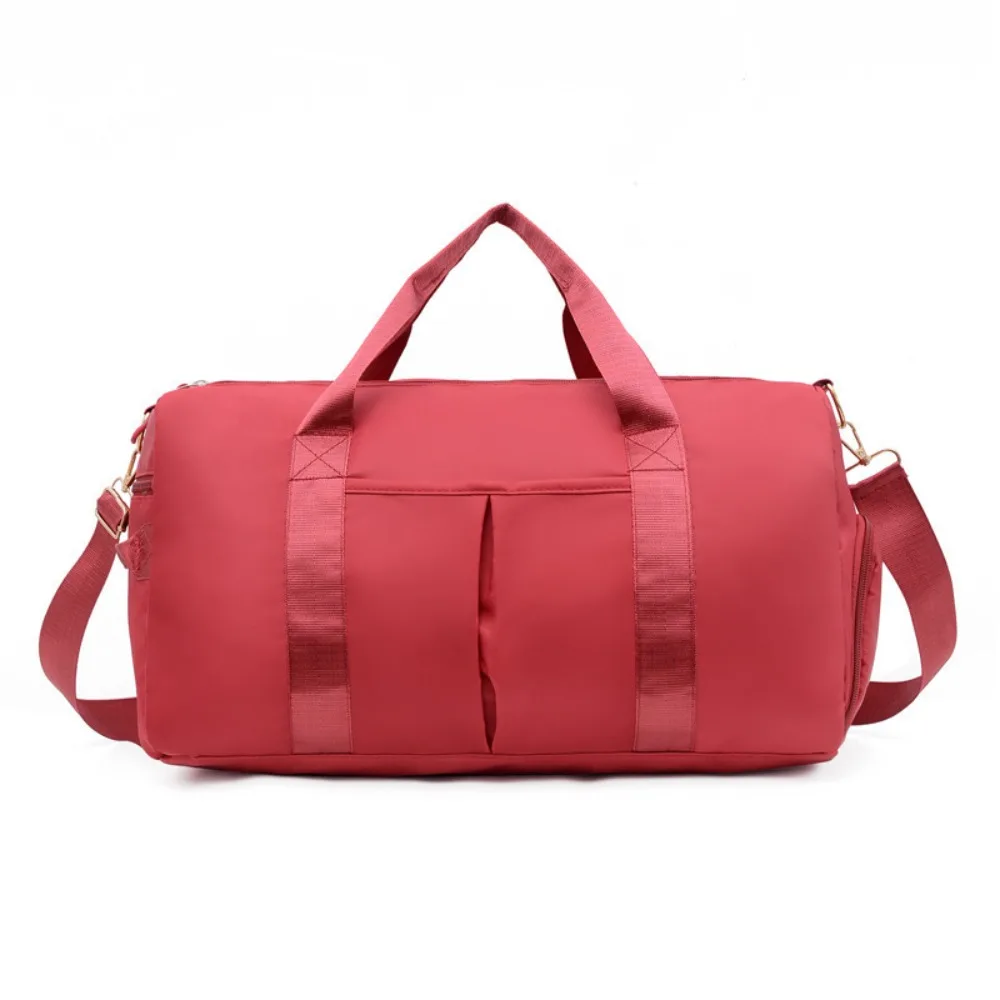 

Oxford Travel Luggage Bag Short Distance Multi Layered Nylon Duffle Bag Multi-functional with Shoe Compartment Gym Shoulder Bag