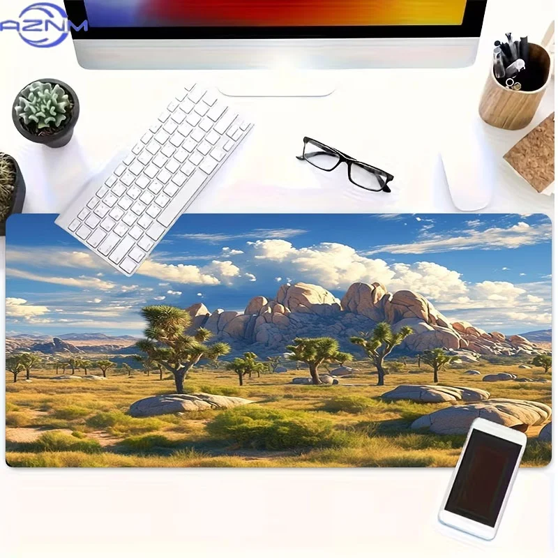 Desert Landscape Mouse Pad, Rubber Material, Multiple Specifications Available, Ideal for Programmers & Gamers, Perfect as Birth