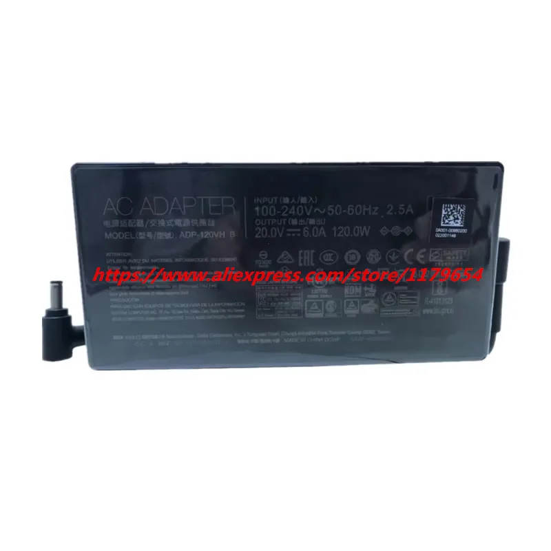 Original ADP-120VH B A17-120P2A 120W 20V Laptop AC Adapter for ASUS ZenBook UX534FTC-XH77 UX563FD GTX 1050 Max Q Power Charger