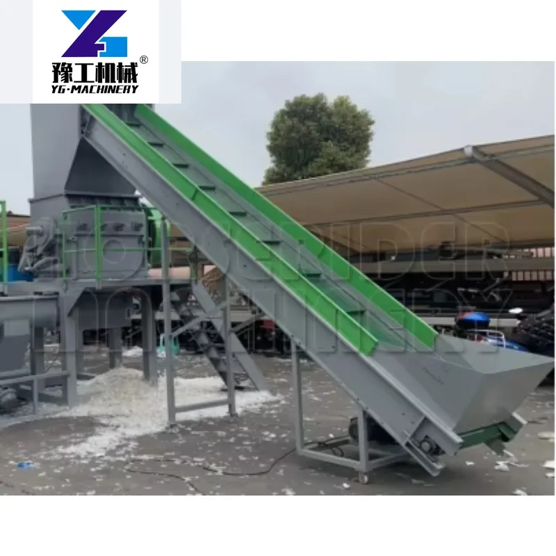 Customized High-Efficiency PP Plastic Recycling Machine With Hot Air Dryer Output Moisture Recycle Washing Line New Condition Ba