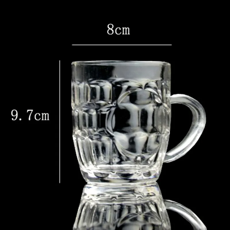 Self Explosion Glass (S/M Beer Glass,H9.7cm*Dia 8cm) Magic Tricks Mind Control Glass Breaking Stage Illusions Gimmicks Props