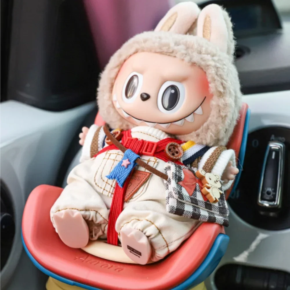 Hot Labubu Adapts To The Safety Seat Model Tide Play Around Decoration With A Variety Of Colors To Choose Gifts Decoration Toy