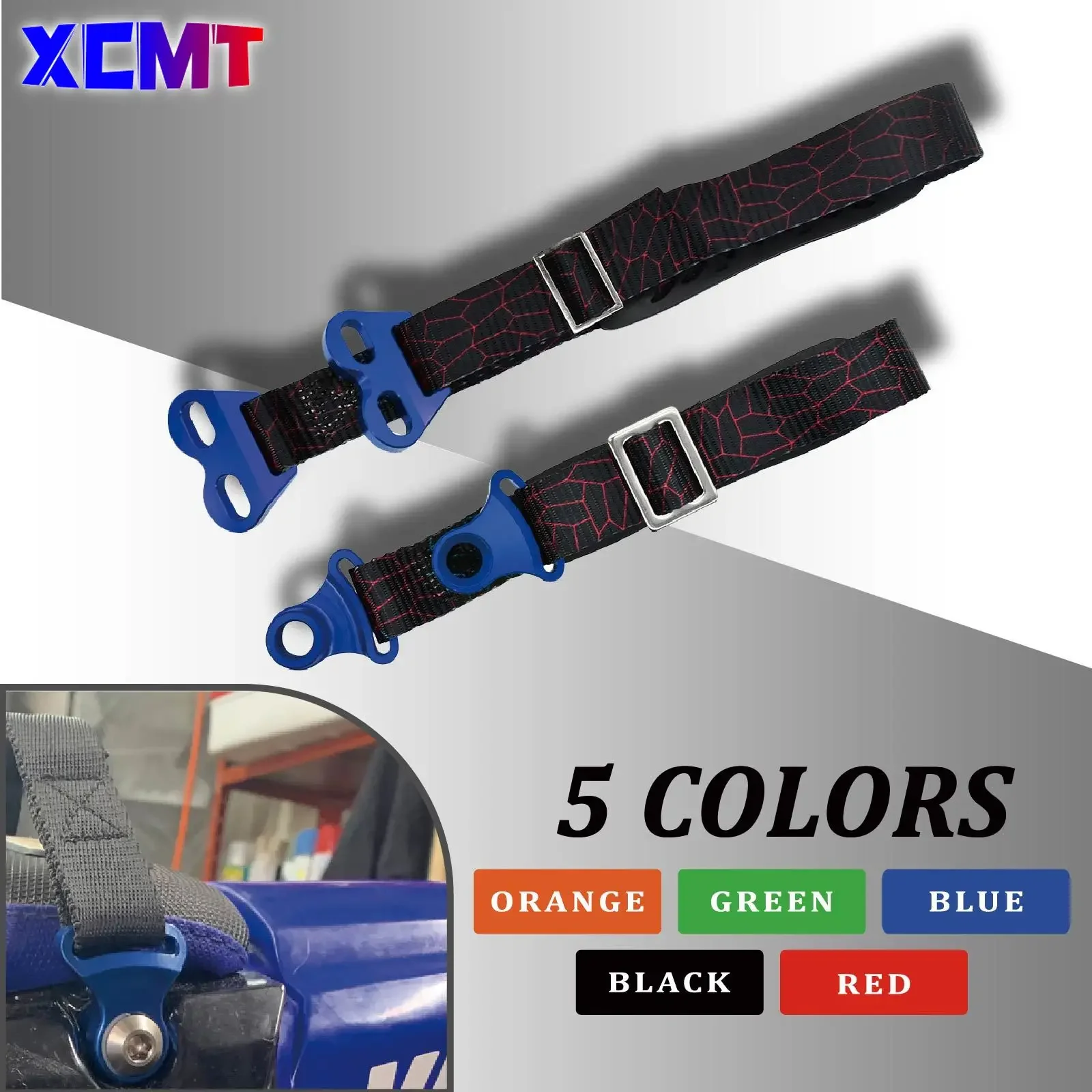 

New CNC Front Rear Rescue Strap Sling Pull Belt For HONDA YAMAHA KAWASAKI CR CRF XR YZ WR WRF KXF KLX 85 125 150 250 450 R RX F