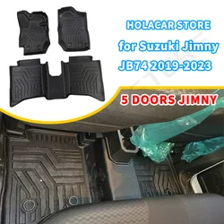5 Door Jimny  Floor Mats Full Set Car Mats For Suzuki Nomade Jimny JC74 2023 2024 2025 LHD RHD Automatic Manual transmission