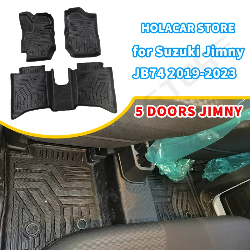 5 Door Jimny  Floor Mats Full Set Car Mats For Suzuki 2023+ Jimny JB64 JB74 2023 2024 LHD RHD Automatic Manual transmission