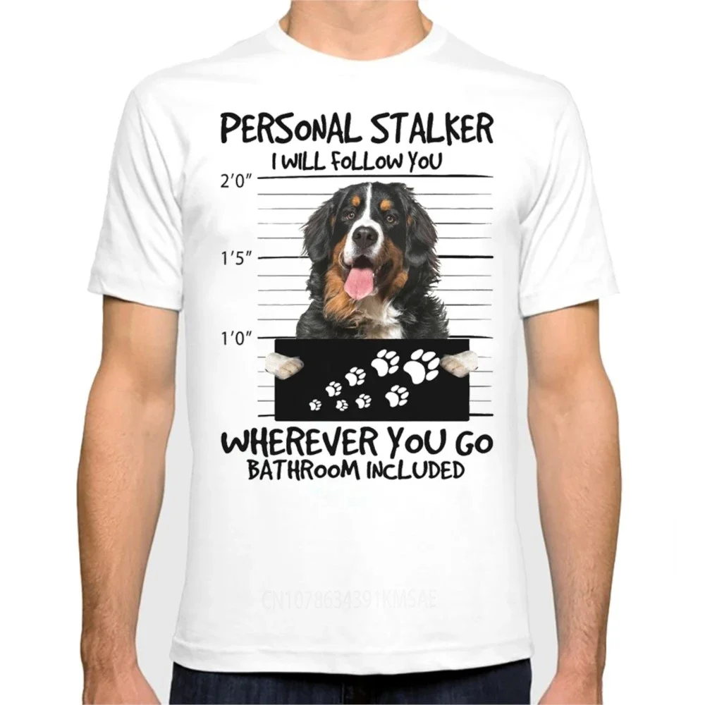 Summer Men Bernese   dog/St. Bernard Print T-Shirt funny Dog lovers Casual short sleeve T Shirt Unisex streetwear tee