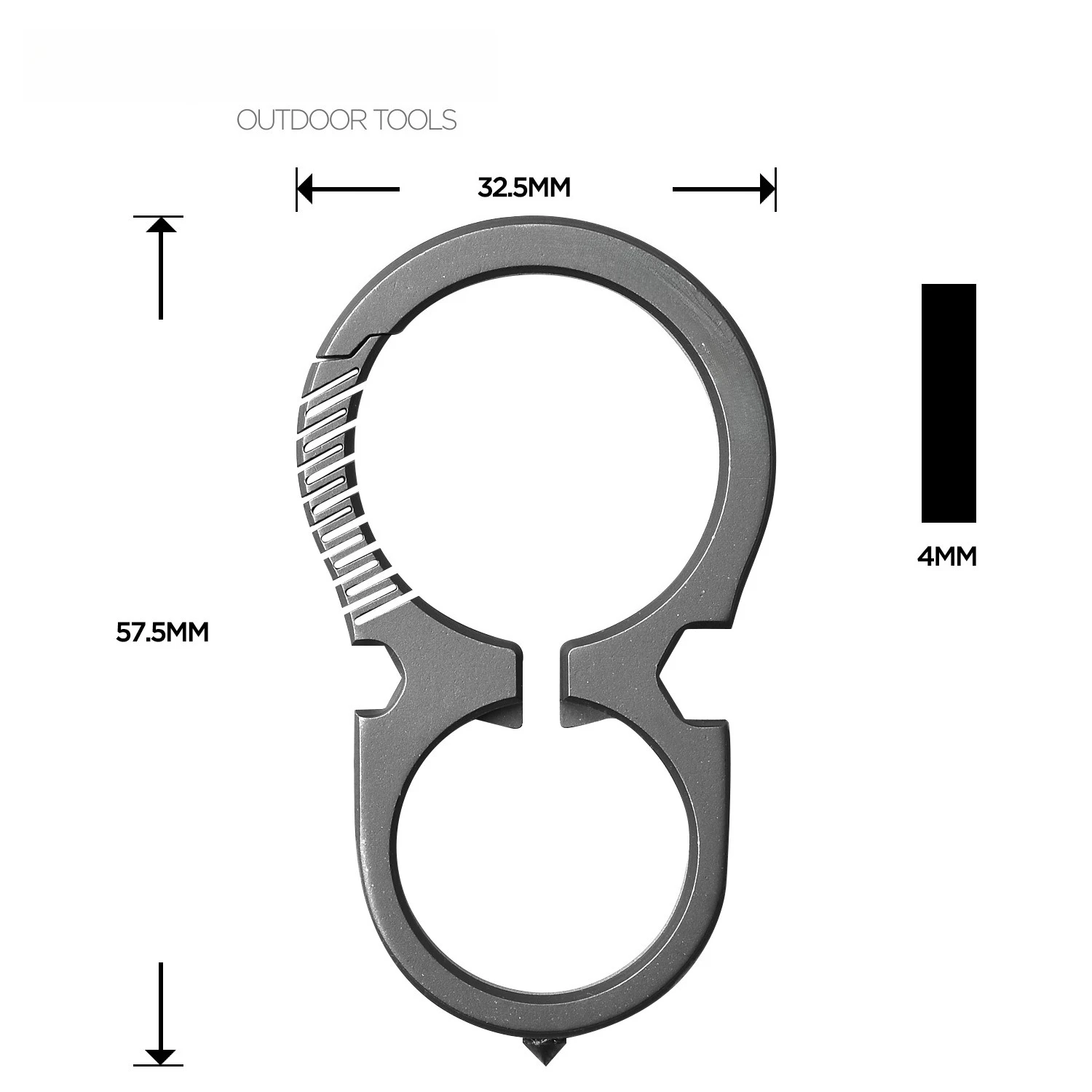 

New Titanium Alloy Keychain Multi Functional Creative Portable Bottle Opener Waist Buckle Outdoor EDC Tool