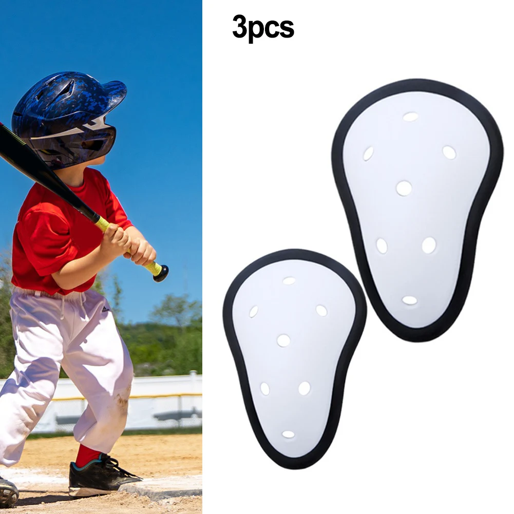 3 قطع من كوب رياضي لحماية منطقة الفخذ لهوكي الكاراتيه والتايكوندو ورياضات الشباب والكبار قابل للتنفس لحماية الصدمات