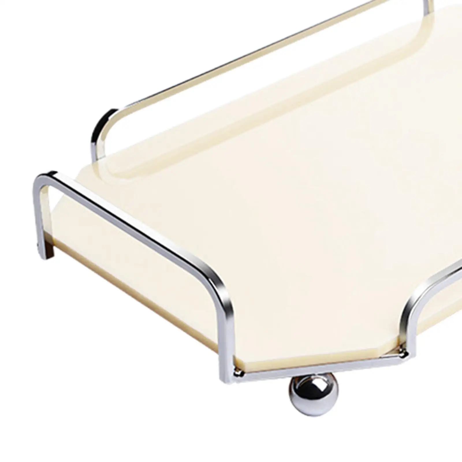 Rectangle Decorative Acrylic Serving Tray Vanity Jewelry Decorative Tray for Bathroom Office Kitchen Bedroom Home