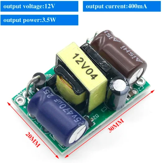 AC-DC 3.3V/5V/12V Precision Buck Converter AC 220v to 5v DC step down Transformer power supply module 1A 12W