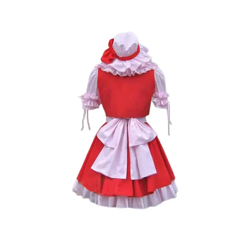 Juego de Anime Touhou Project Flandre Scarlet Cosplay disfraz peluca falda de princesa roja Lolita mujer Sexy Kawaii fiesta de cumpleaños Sui MN8