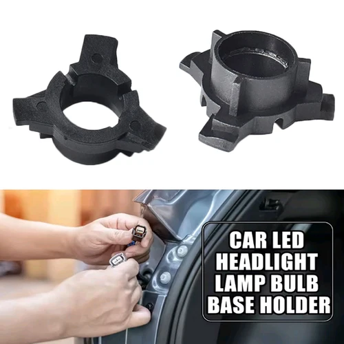 2x adaptador de faro de coche H7 soporte de Base de lámpara LED para KIA K3 K4 K5 Sorento/Hyundai nuevo SantaFe/Tucson/QASHQAI Sonata 9th