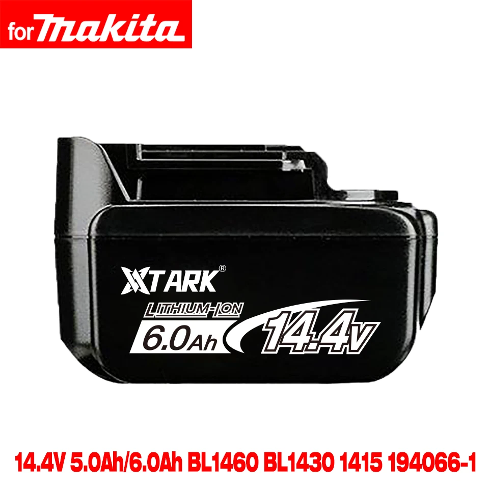 

14.4V 6000mAh drill battery for Makita BL1430 Rechargeable Li-Ion Replacement LXT200 BL1415 194558-0 194559-8 194066-1