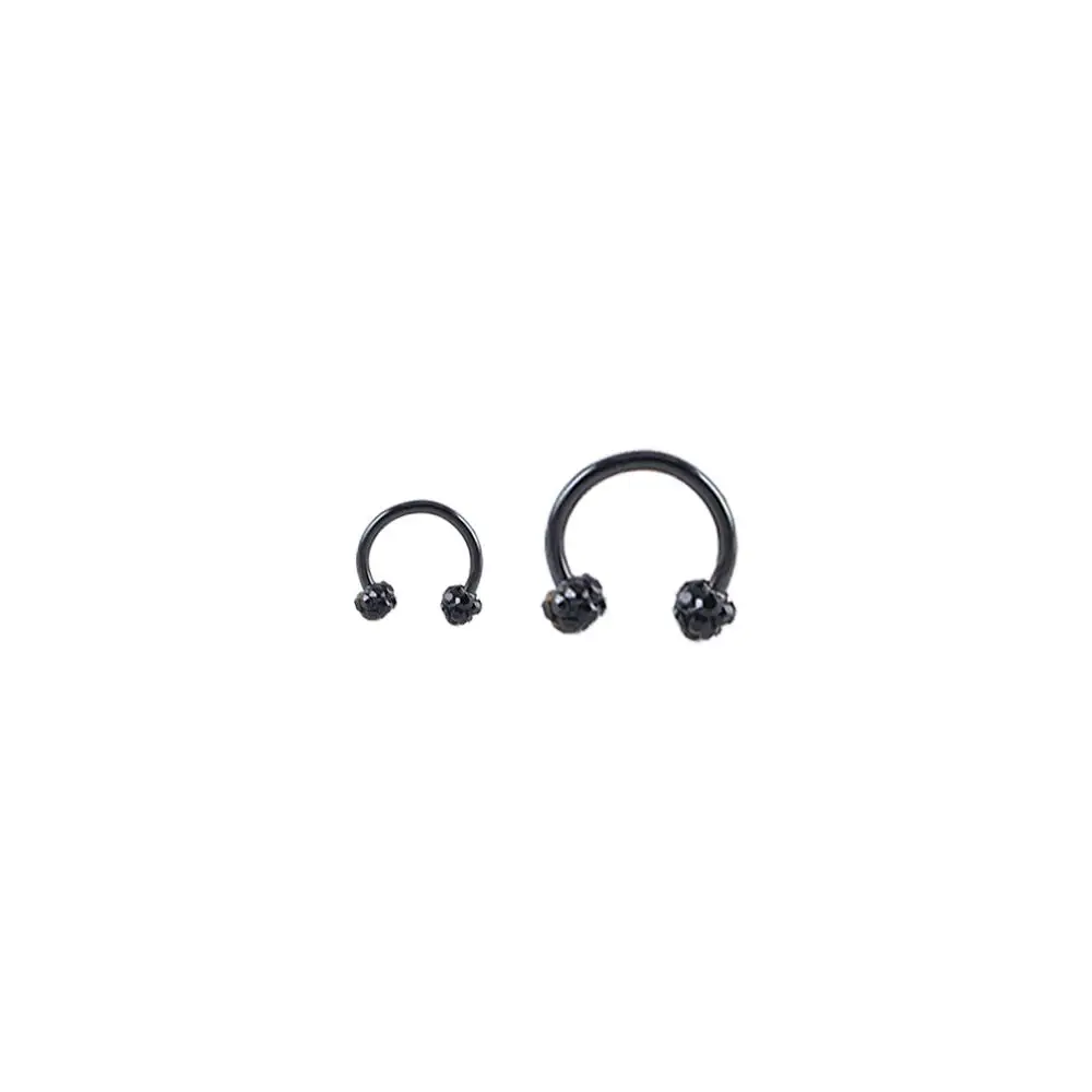 Nose Cuff Bling Women Men U Shape Earrings Septum Rings Stainless Steel Body Jewelry Piercing Nose Ring