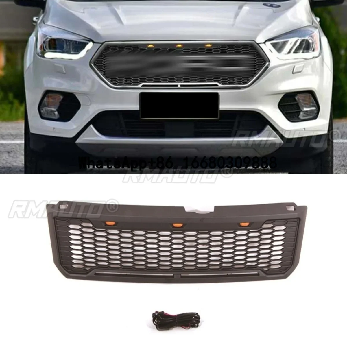 Car Front Bumper Grill Racing Grills Car Grille For Ford Kuga 2008-2012 Body Kit Car Accessories