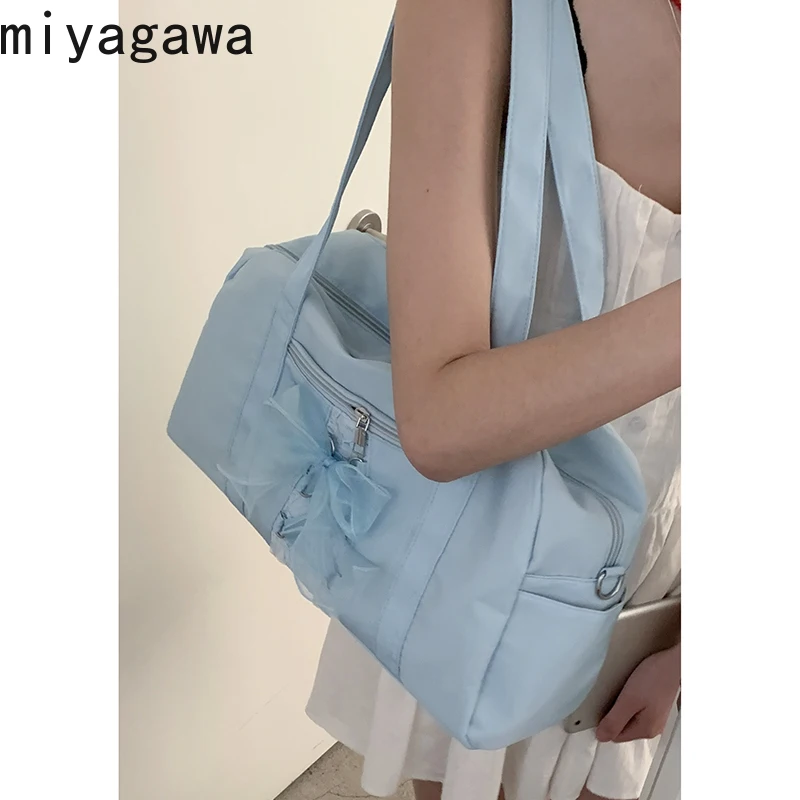 

Miyagawa Large Capacity Underarm Bag for Women 2024 New Fashion Handbag Nylon Commuter Tote Bags