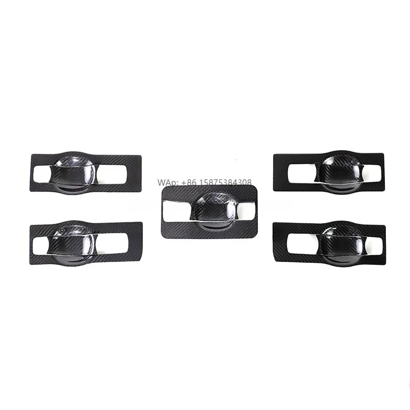

High Quality Dry Carbon Fiber Door Handle Base Cover Kit for Mercedes G Class W463A G63 G500 G550 Auto Exterior Decoration