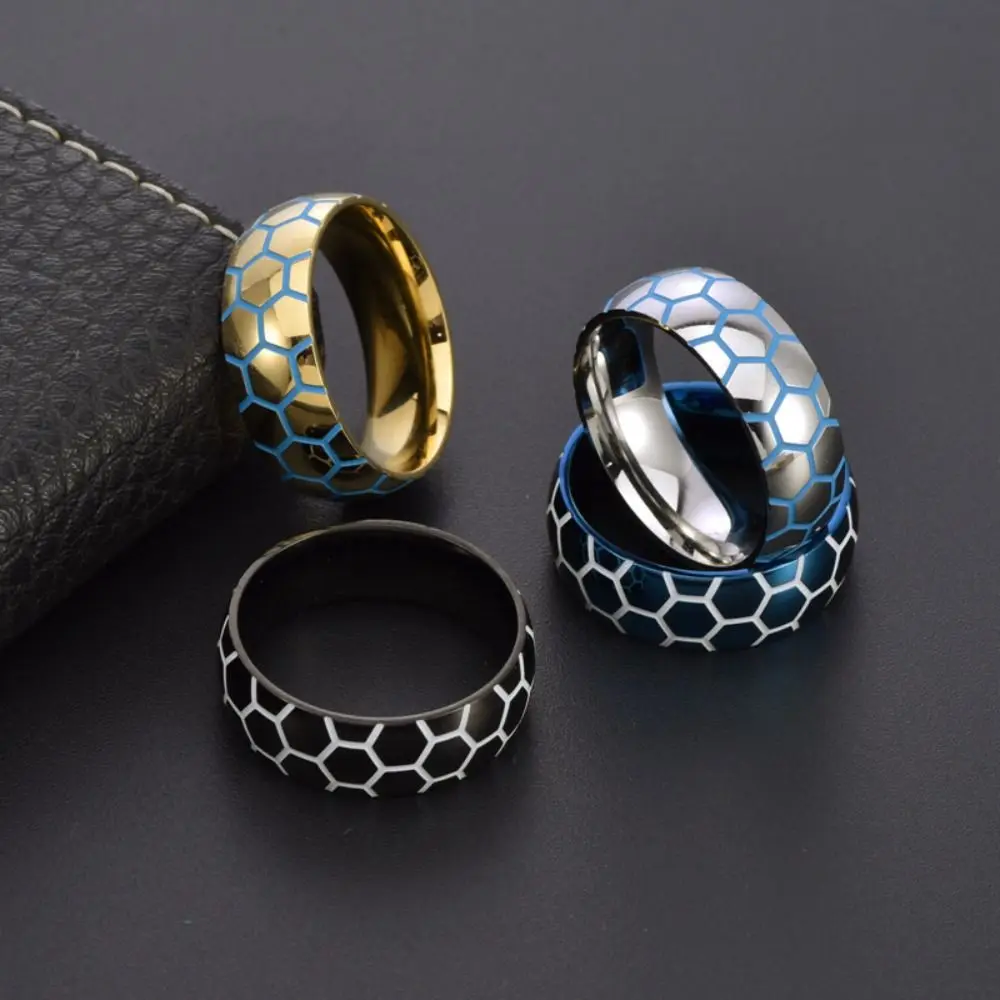 Stylish Titanium Steel Wedding Ring Simple Design Finger Jewelry Engagement Ring Matte Finish Fashion Ring For Women