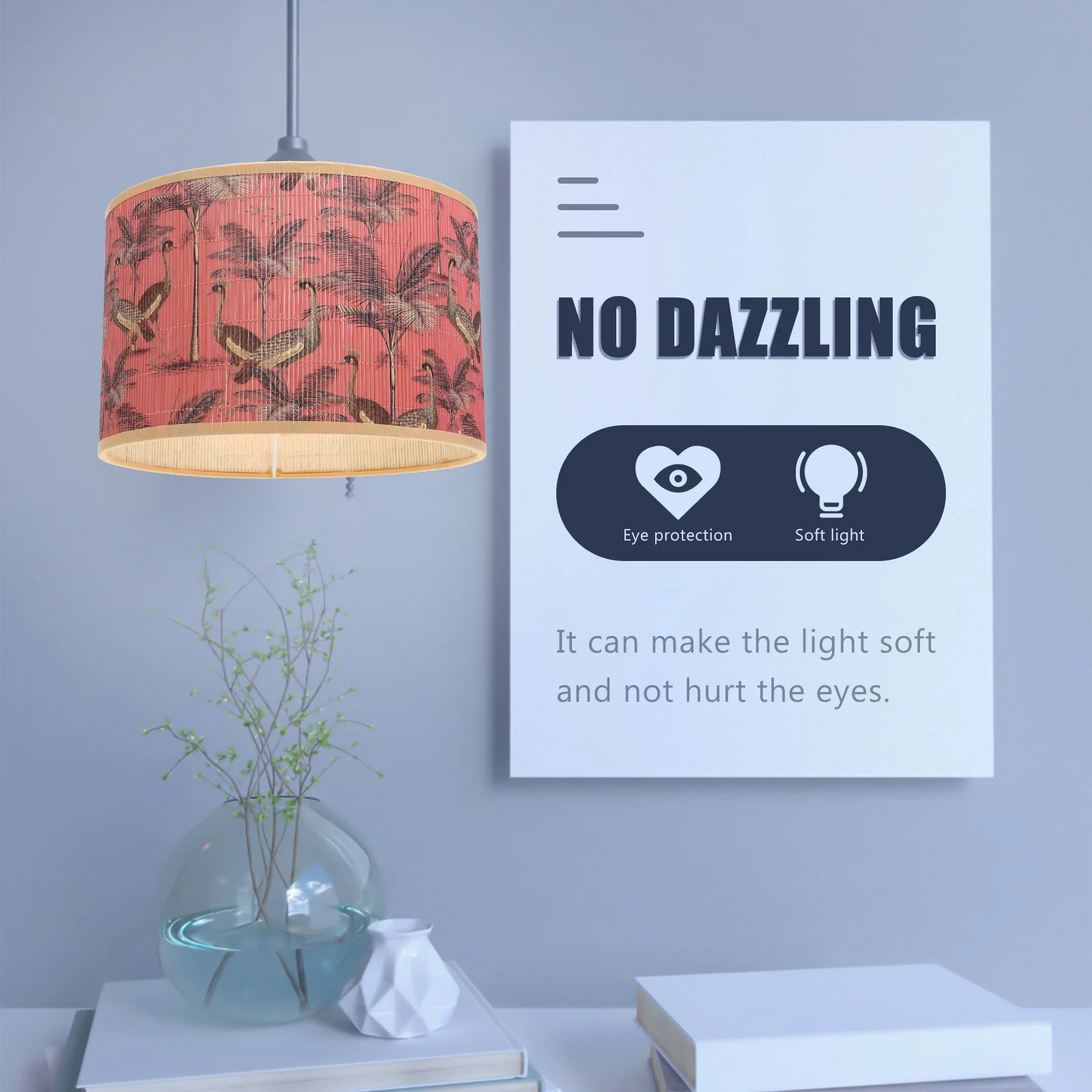 Bamboe lampenkap rotan hanglamp tinten voor tafellampenkappen Hoge kwaliteit om vloer vogel te weven Moderne vervanging nachtkastje