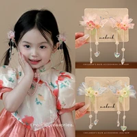 New Spring Fashion Butterfly Flower Tassel Hair Clips For Women Girls Kids Toddler Sweet Hair Barrettes Styling Hair Accessories - Image 3