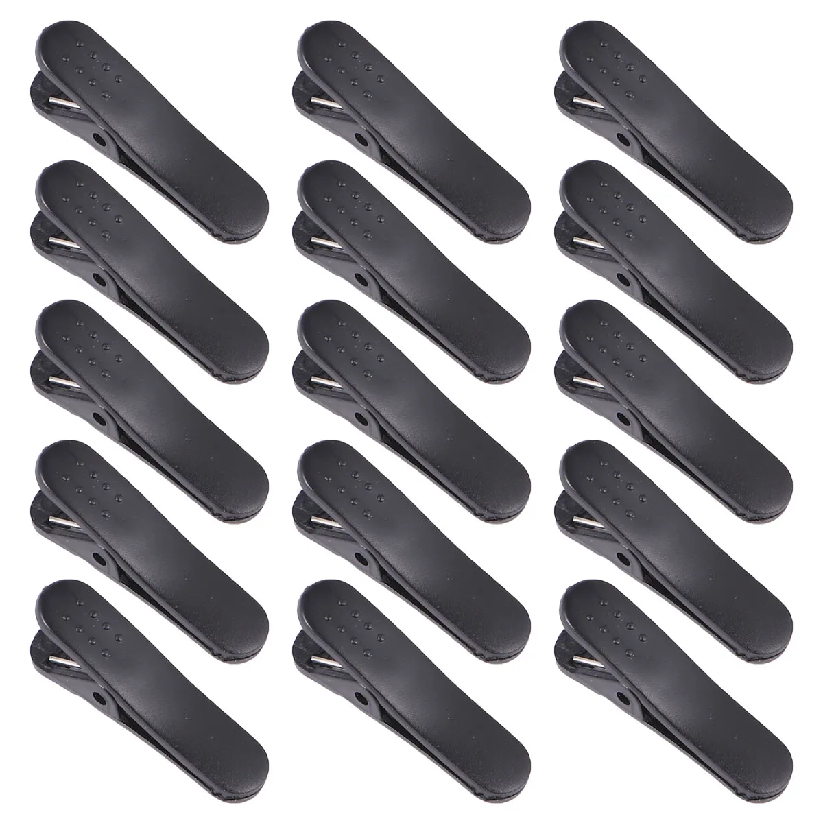

100pcs Headphone Cable Clip Wire Alligator Clamp Earphone Cord Holder Black Fitness Earbud Winder Durable Plastic Applicable