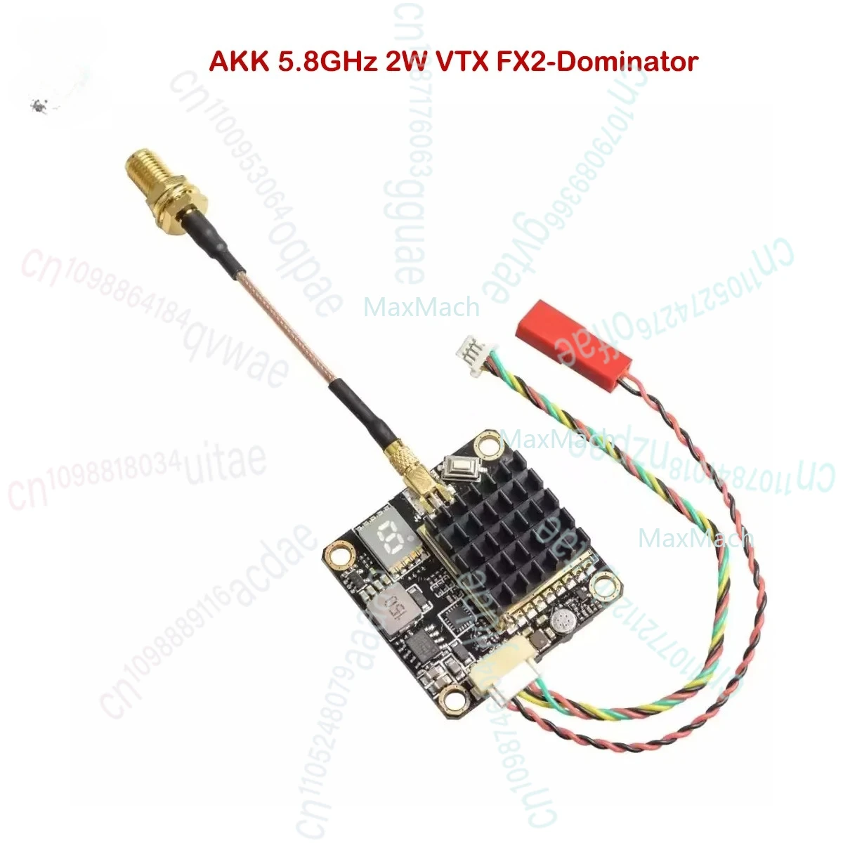 

AKK 5,8G 2W FX2 Dominator VTX 5,8G 2 Вт Поддержка переключения звука 5,8G 2000 МВт Дрон VTX FPV Видеопередатчик