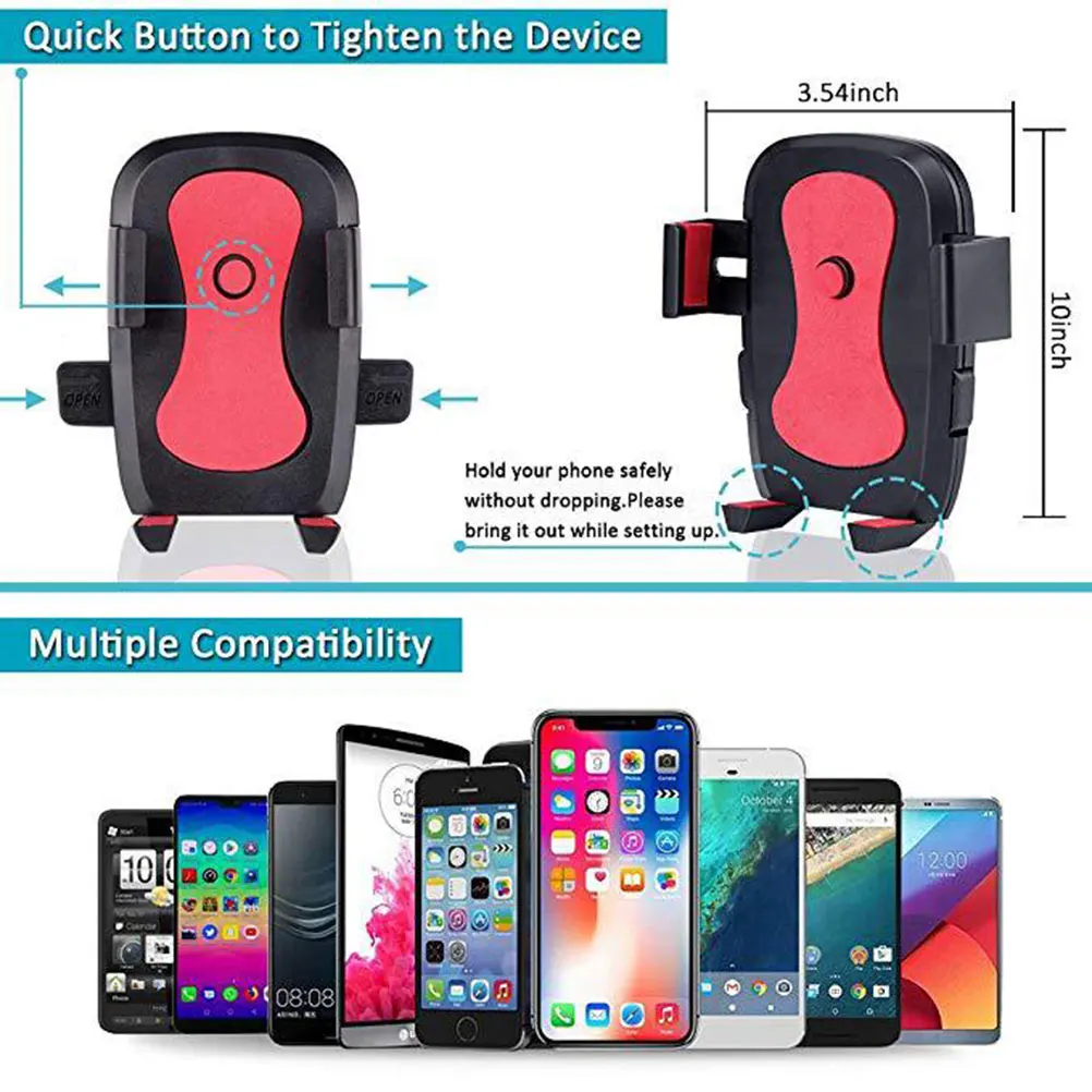 

7.5 Inch Led Ring Light Phone Holder Makeup Light Tripod Stand Dimmable Multifunctional Cellphone Holder Lamp For Selfie Video