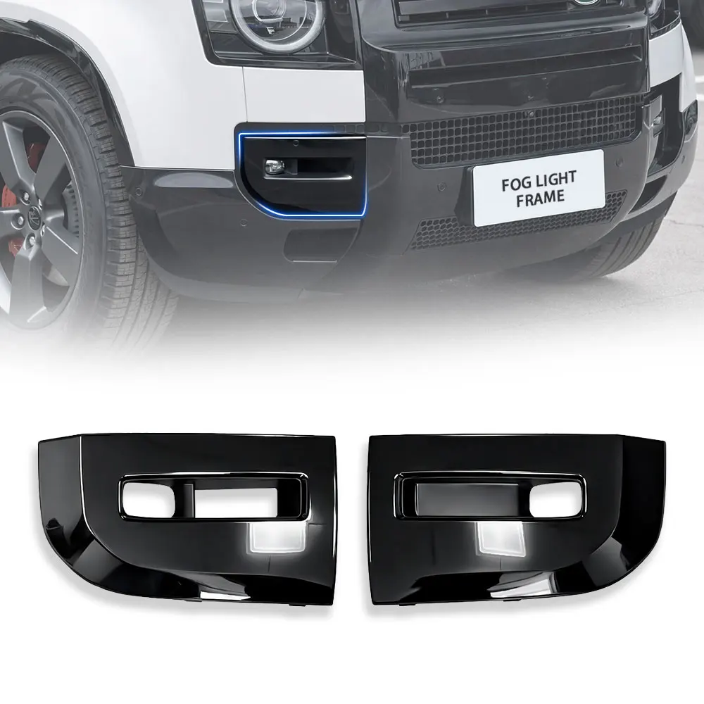 2026 Style Fog Light Grille Cover Replacement For Land Rover Defender L663 90 110 130 2020-2025 Car LR129432/LR129431