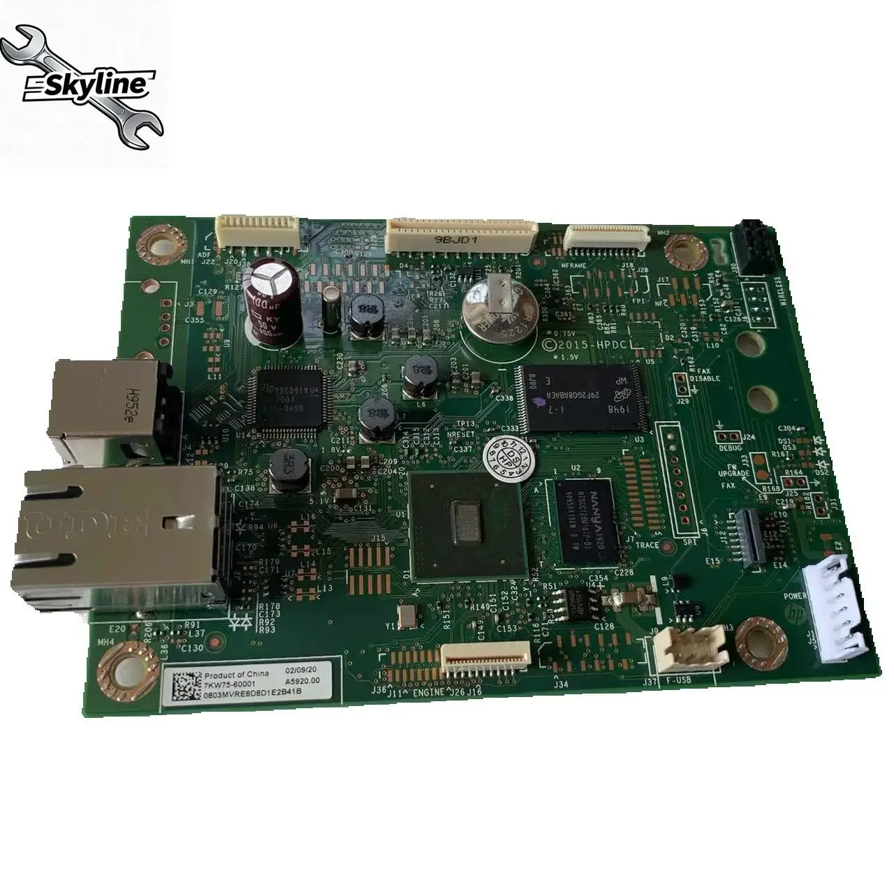 

Formatter Logic Main Board PCA ASSY 7KW75-60001 For M282 M282NW M283 M283FDN M283FDW M283CDW 7KW74-60001