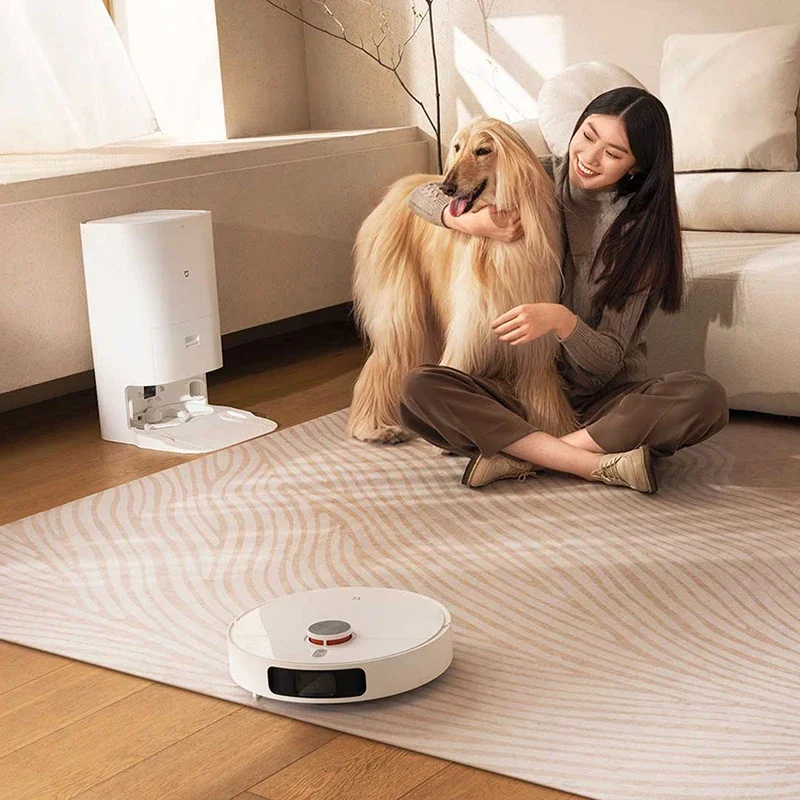 XIAOMI Mijia Versatile Sweeping Mopping Robot 4000Pa AI Recognition LDS Navigation Fully Automatic Base Vacuum Cleaner 3 in 1