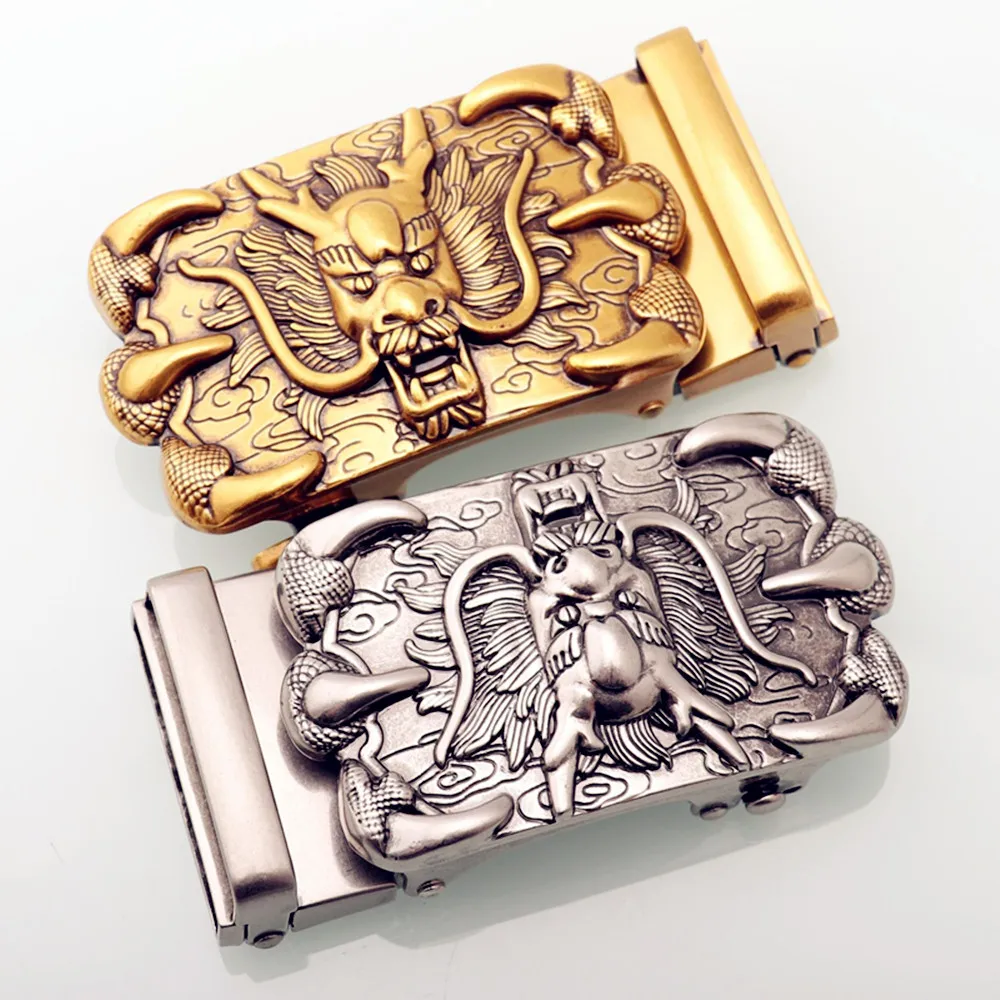 Fivela de cinto masculino, acessórios de cinto de catraca de cinto automático, adequado para cinto de 3,5 cm, fivela de cinto de moda masculina