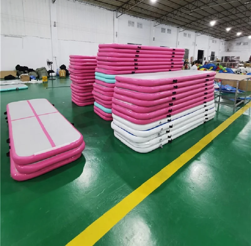 

Профессиональный надувной воздушный коврик с настраиваемым размером, прочный нескользящий акробатический коврик для тренажерного зала в помещении и фитнеса на открытом воздухе