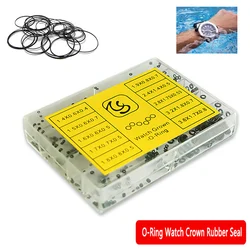 1 Box O-Ring Mini Small Watch Crown Rubber Seals Waterproof Watch Repair Tools Crown Rubber Seals For Orient Sekio Cassio Omega