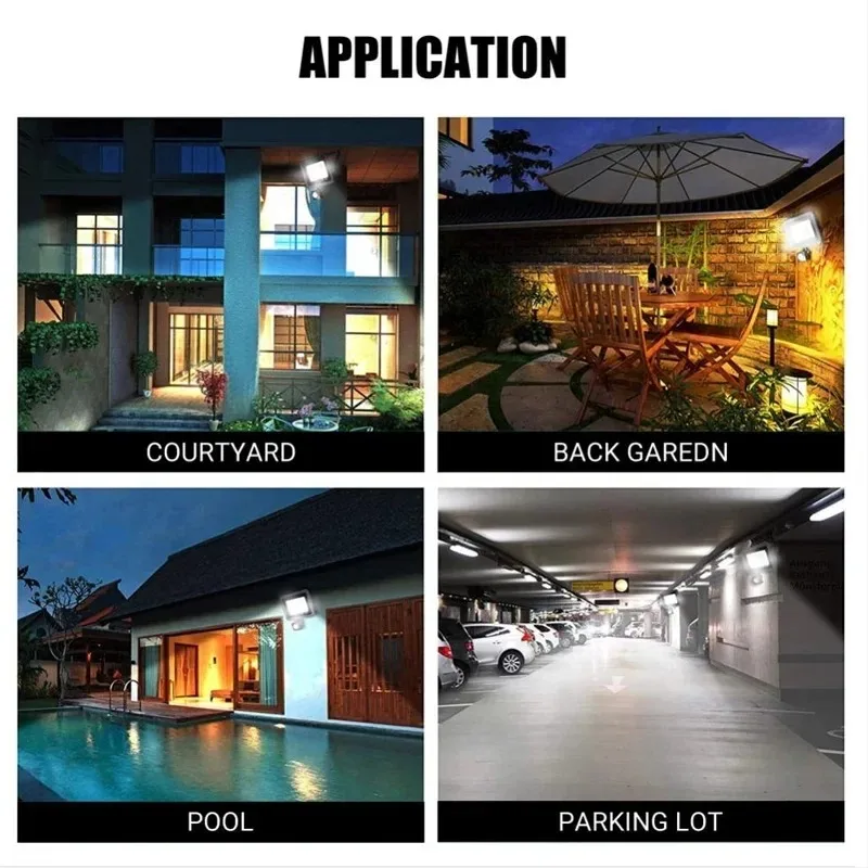 Waterproof Motion Sensor Outdoor Security Garden LED Flood Light Spotlight 50W 100W 150W Reflector Outdoor Garden Street Light
