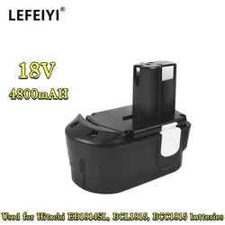 Battery 18V 4.8Ah TSOZPN20077 Suitable For Hitachi EB1814SL, BCL1815, BCC1815, 327731, EBM1830,