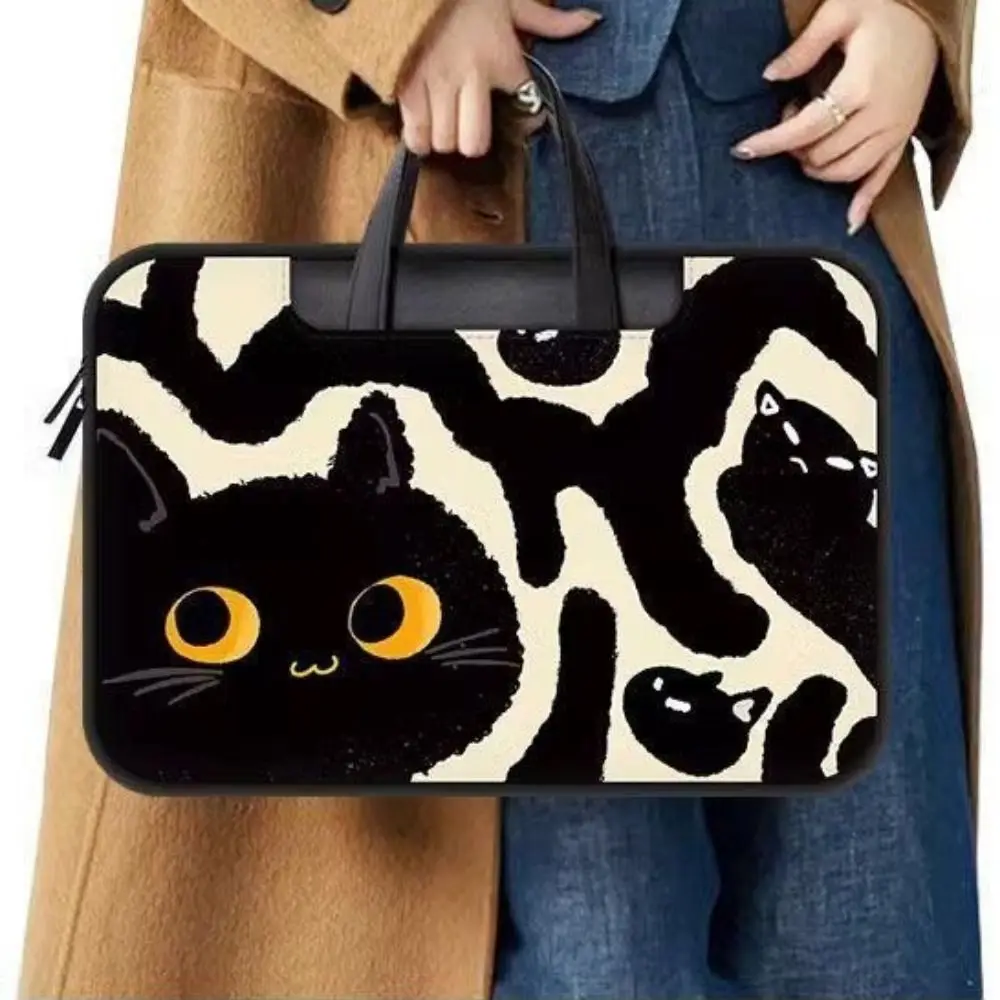 

13,3/16-дюймовая сумка для ноутбука из искусственной кожи с героями мультфильмов, чехол для ноутбука на одно плечо, водонепроницаемый защитный чехол для ноутбука Apple/Huawei/Xiaomi