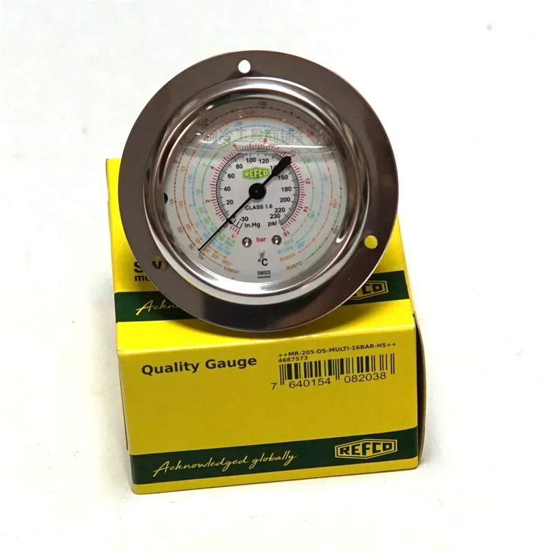 

Original REFCO refrigerant pressure gauge for cold storage air conditioning unit oil gauge MR-205/305-DS-MULTI