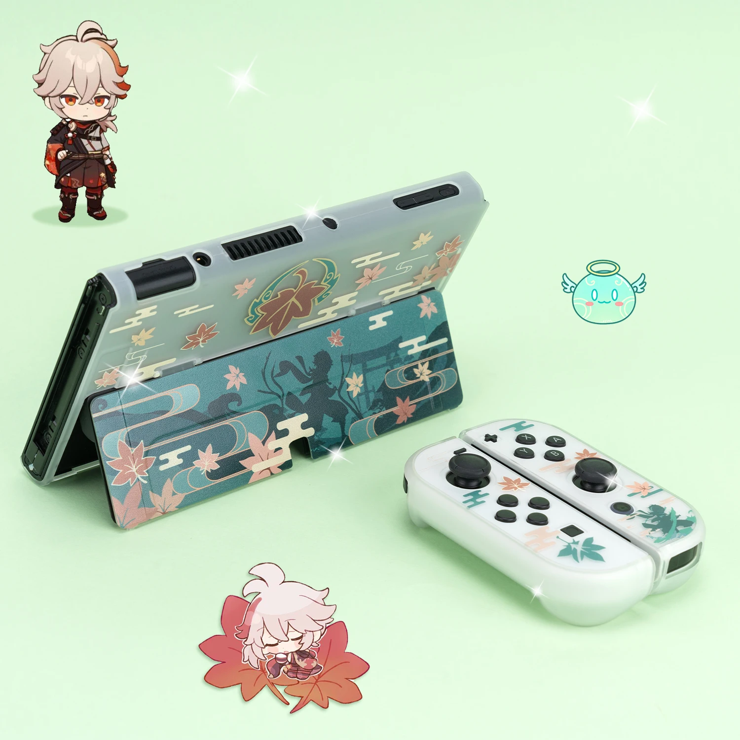 Funda Nintendo Switch Oled Cover Anime Dockable Bảo Vệ Cứng Cho Công Tắc Điều Khiển Joy-Con Bộ Điều Khiển