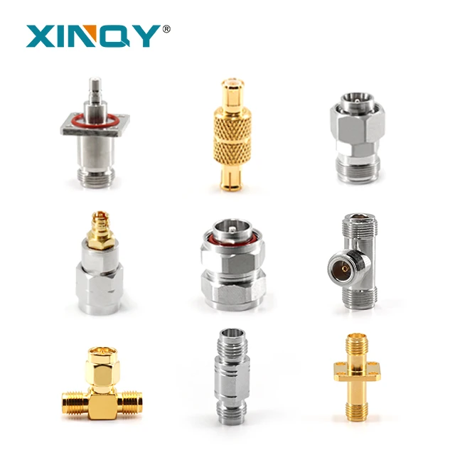 Adaptador Coaxial RF XINQY N macho, conector de microondas de 50 ohmios CC a 18 GHz para transmisión de señal RF y interfaces tipo N